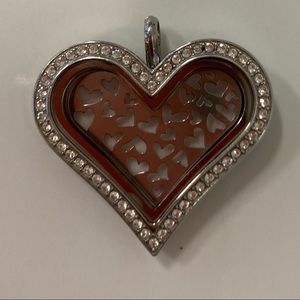 Origami Owl large heart locket